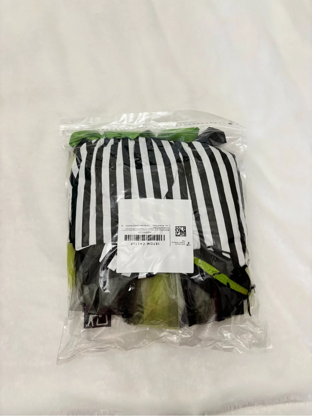 Beetlejuice Girls Size Medium Age 9 10 Striped Black & Lime Green Tutu Costume